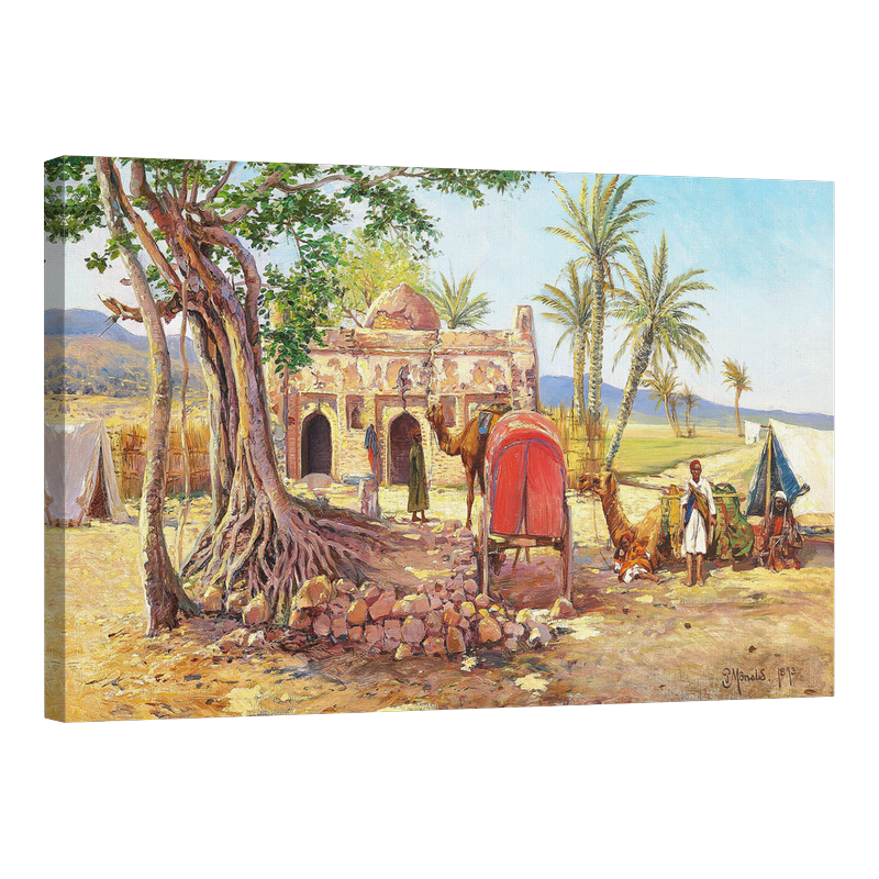 Бедуини в египетски пейзаж 1893